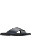 Prada cross-strap slides - Blue