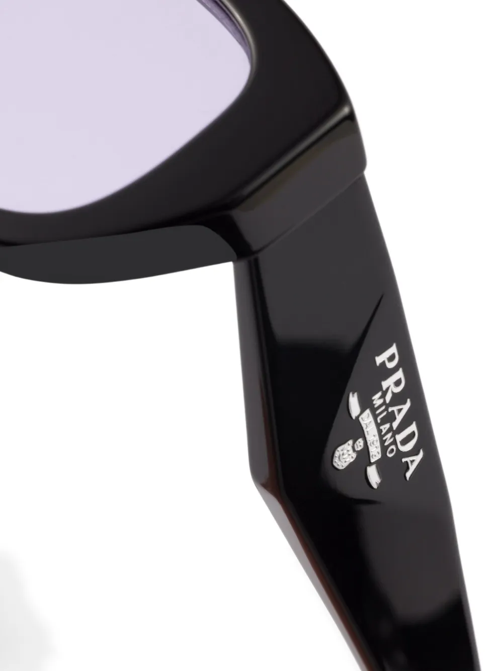 Prada Symbole Acetate Sunglasses In Black