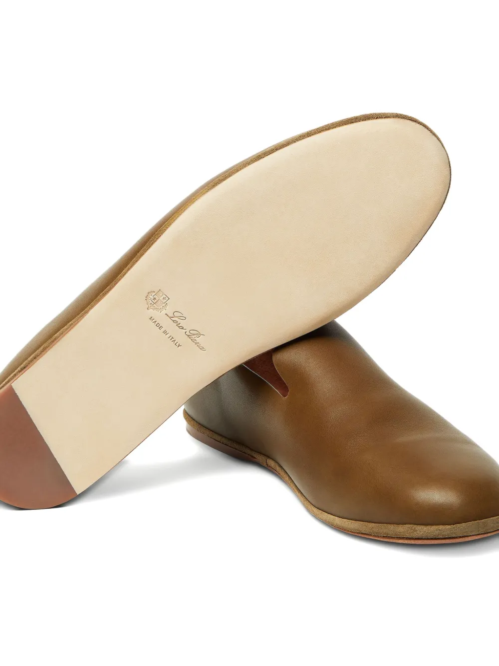 Loro Piana Anton Minimal Walk Loafers Bruin