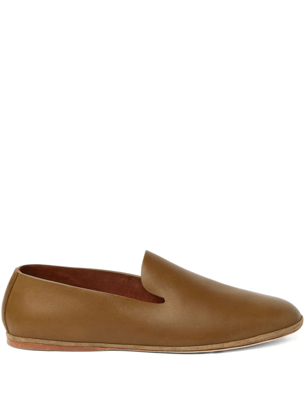 Loro Piana Anton Minimal Walk Loafers - Marrone