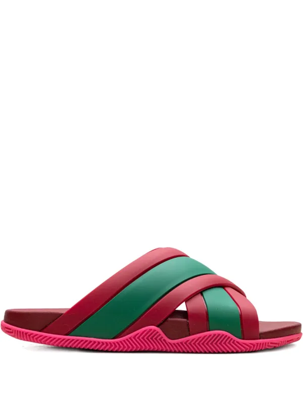 Gucci Web Slide Slides Red FARFETCH