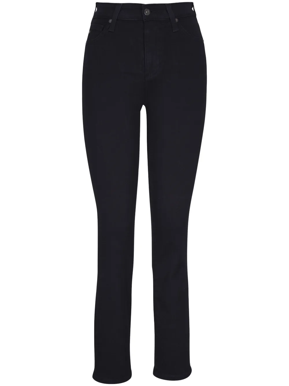 Shop Ag Almy Straight-leg Jeans In Black