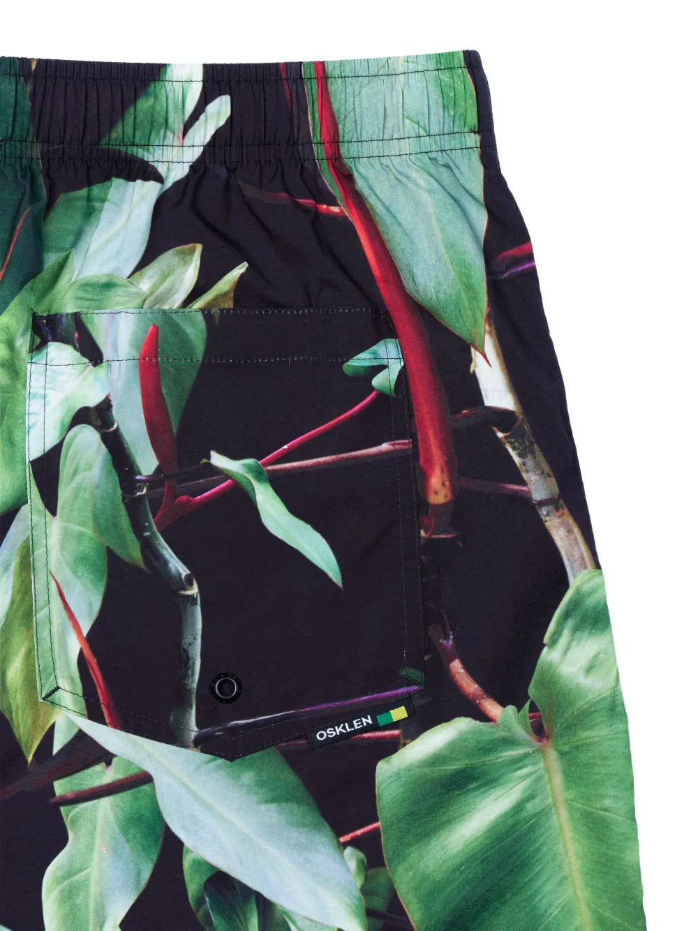 Osklen Zwembroek met elastische taille Zwart