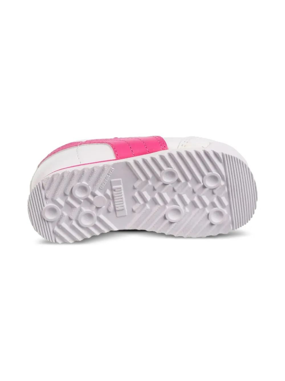 Puma Kids Roma leather trainers White