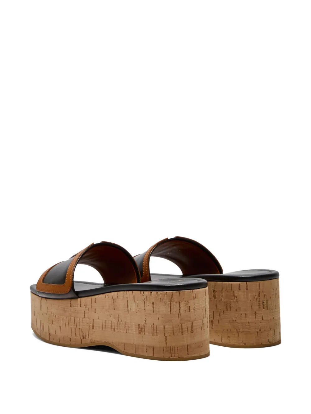 Valentino Garavani Viva Superstar sandalen met plateauzool van kurk Zwart