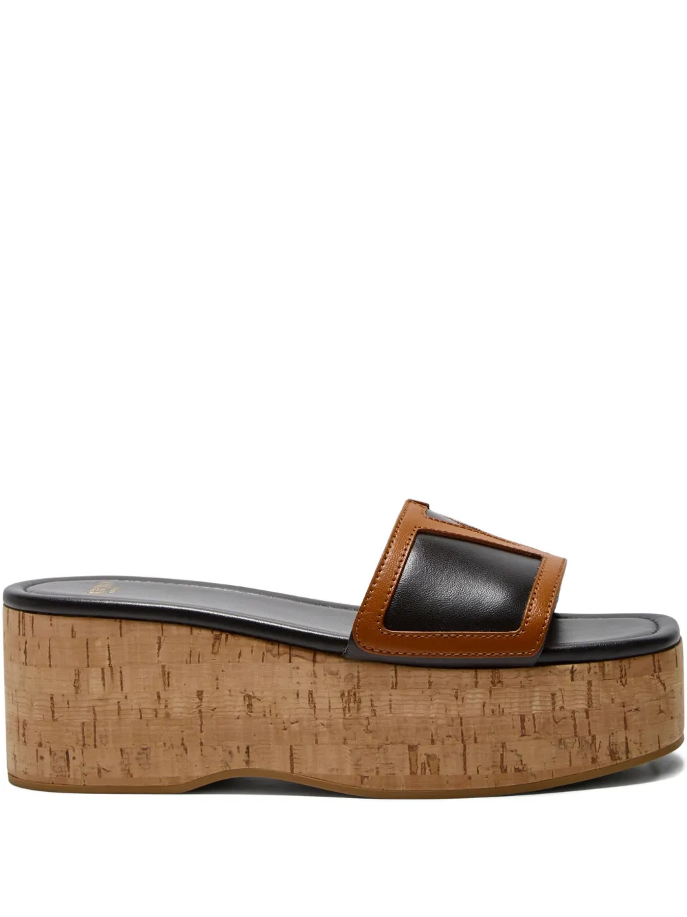 Valentino Garavani Viva Superstar cork platform sandals - ブラック Valentino Garavani Viva Superstar cork platform sandals - ブラック