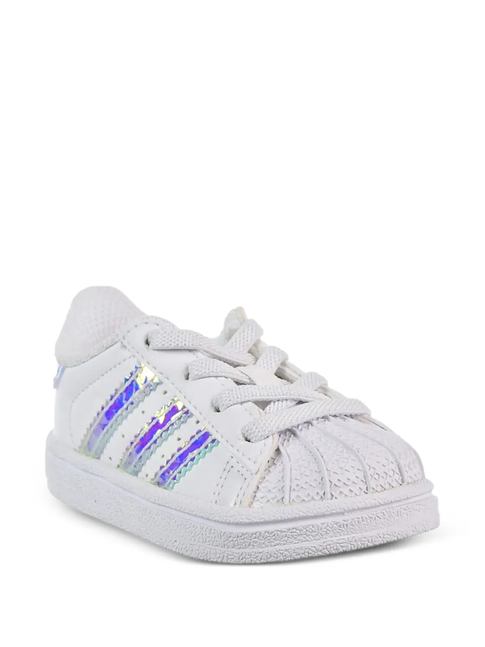 adidas Kids Superstar sneakers met iriserende streep Wit