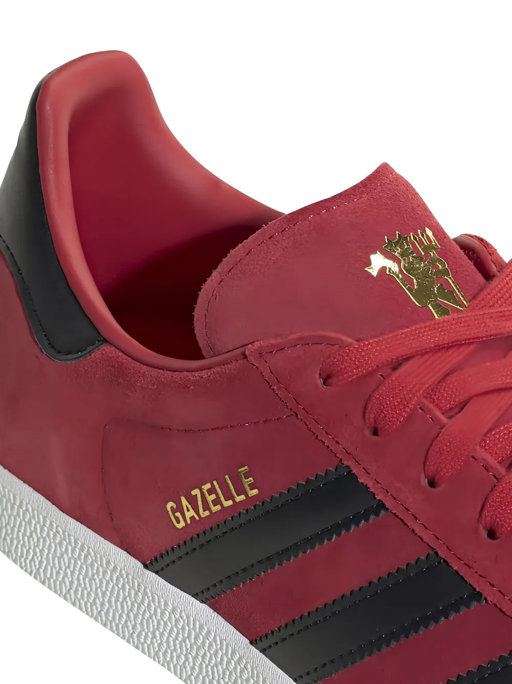 adidas Kids Gazelle "Mufc Red Core Black Cloud White" sneakers