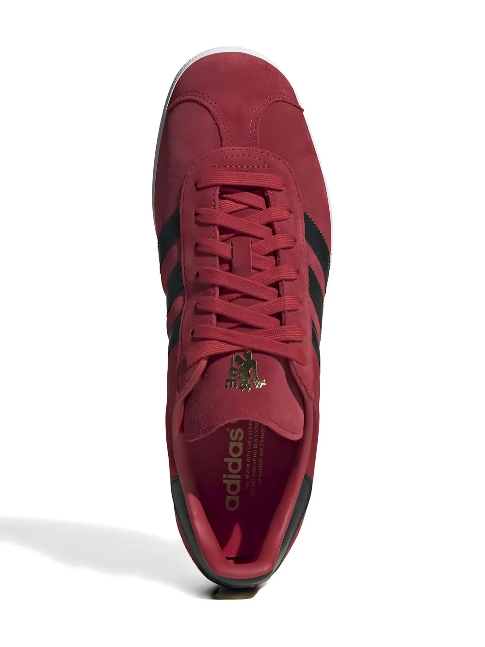 adidas Kids Gazelle "Mufc Red Core Black Cloud White" sneakers