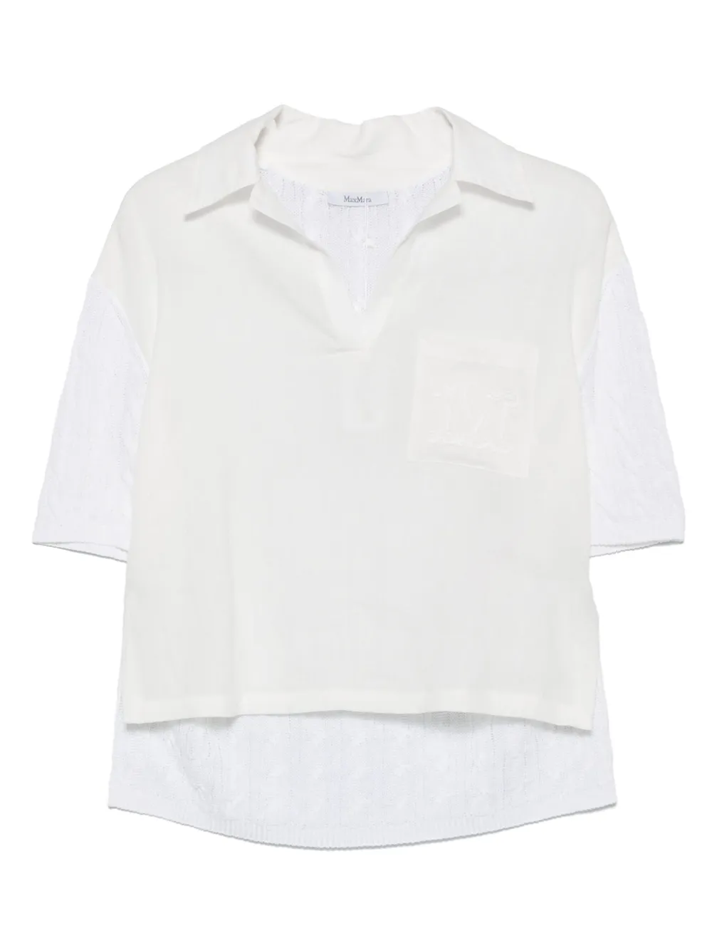 Max Mara Pavidi トップ - ホワイト Max Mara Pavidi トップ - ホワイト