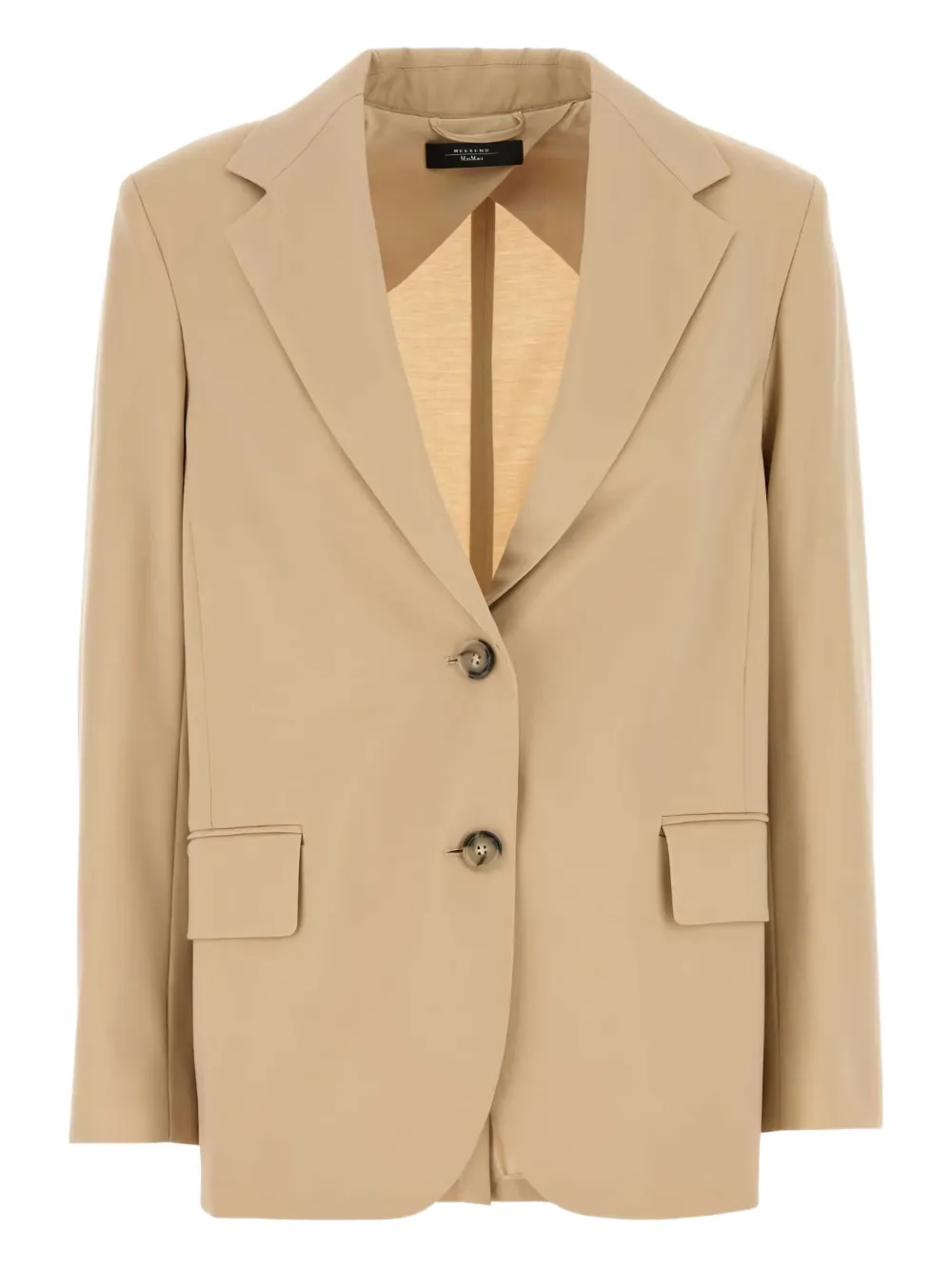 Weekend Max Mara Blazer met enkele rij knopen Beige