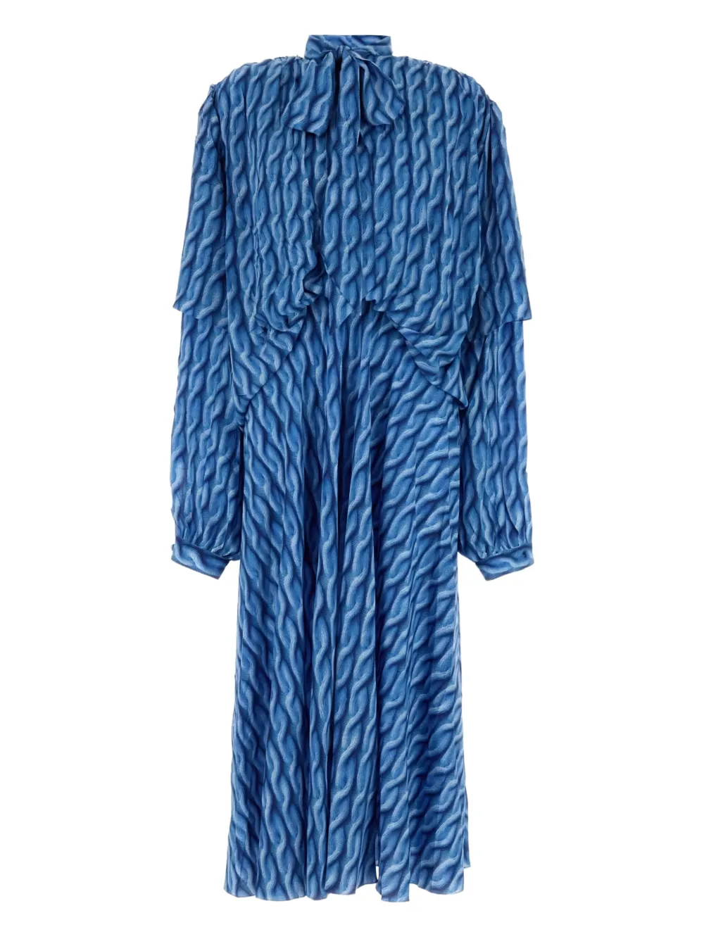 Balenciaga Jurk met lange mouwen Blauw