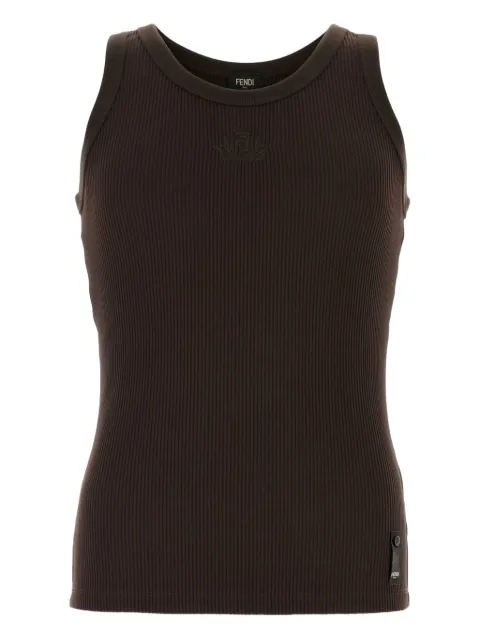 FENDI camiseta tejida de canalé