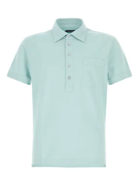 TOM FORD playera tipo polo tejida con botones