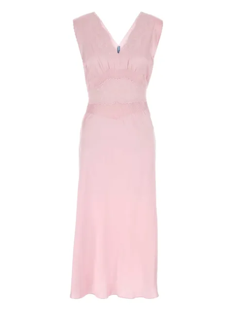 Prada V-neck belted dress
