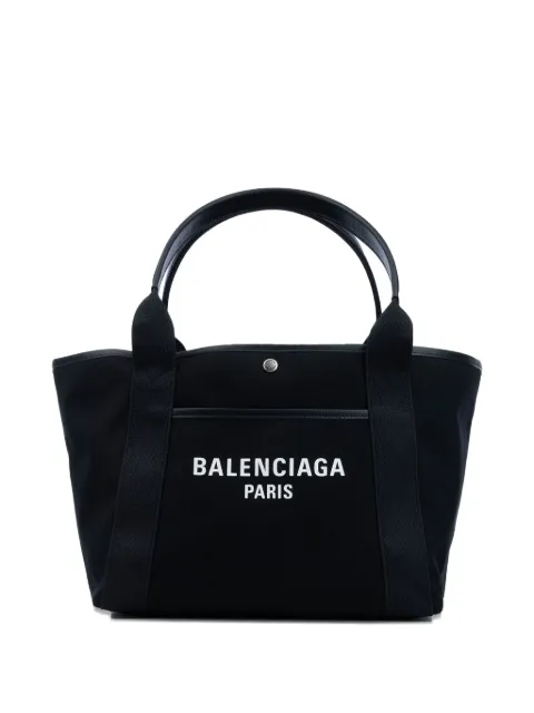 Balenciaga small Biarritz logo-print tote bag