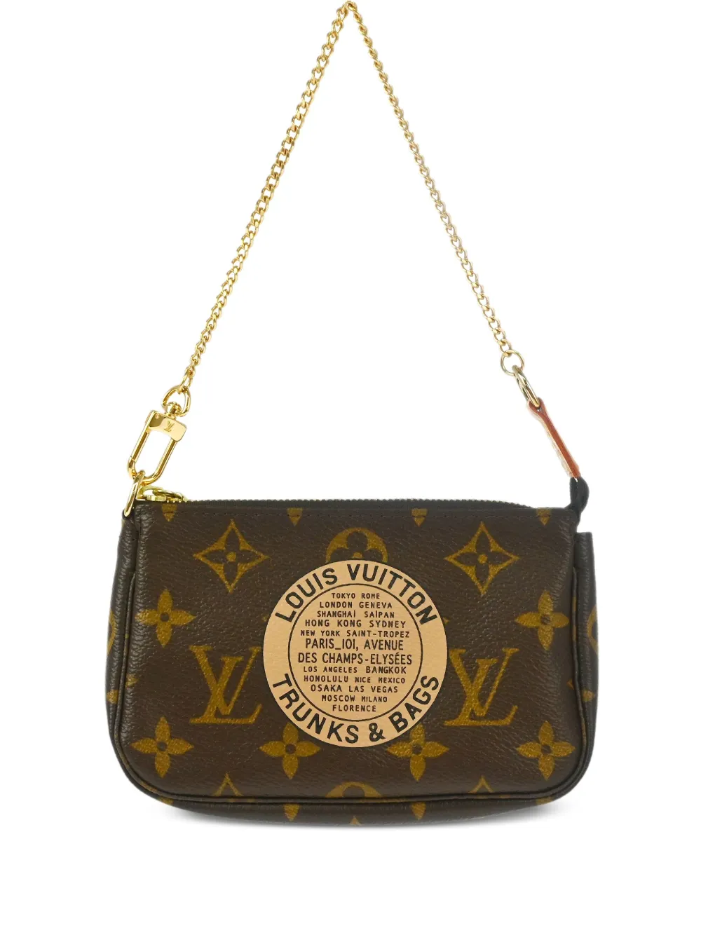 Louis Vuitton Pre-Owned 2002 ポシェット アクセソワール ショルダーバッグ ミニ - ブラウン Louis Vuitton Pre-Owned 2002 ポシェット アクセソワール ショルダーバッグ ミニ - ブラウン