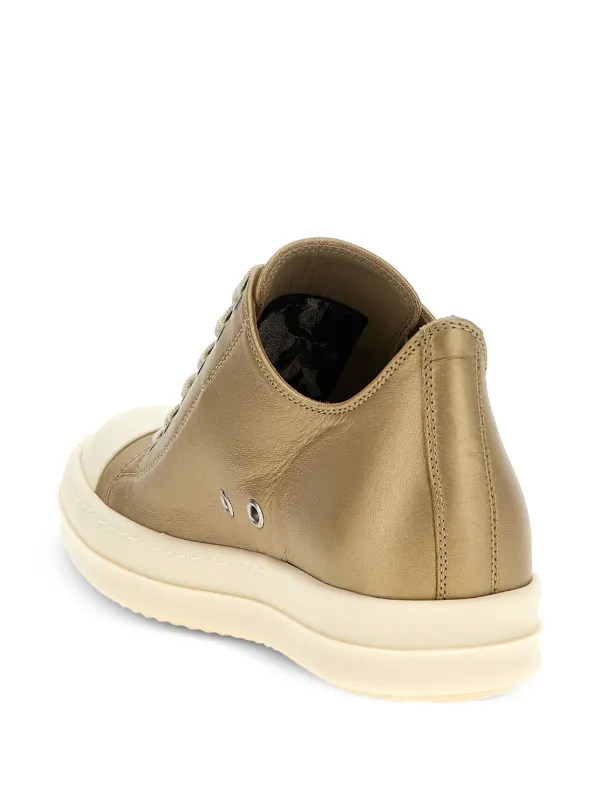 Rick Owens Low Sneaks Sneakers | Gold | FARFETCH