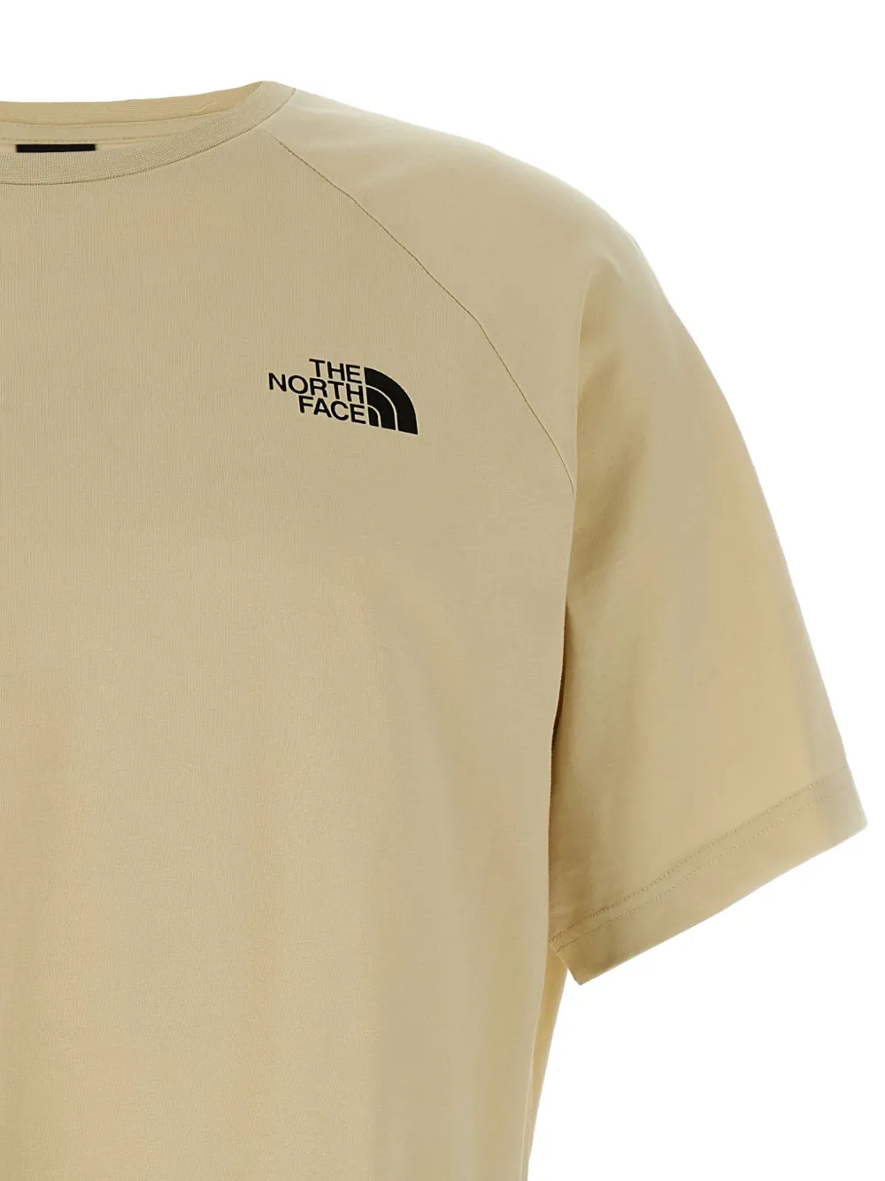 The North Face T-shirt met grafische print en raglan mouwen Beige