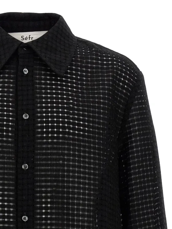 Séfr Wes シャツ | ブラック | FARFETCH JP