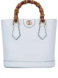 Gucci bamboo-handles tote bag - Blue