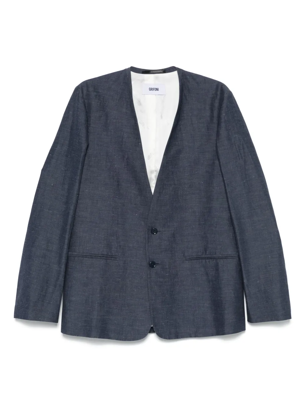 Grifoni chambray blazer | Blue | Image 1