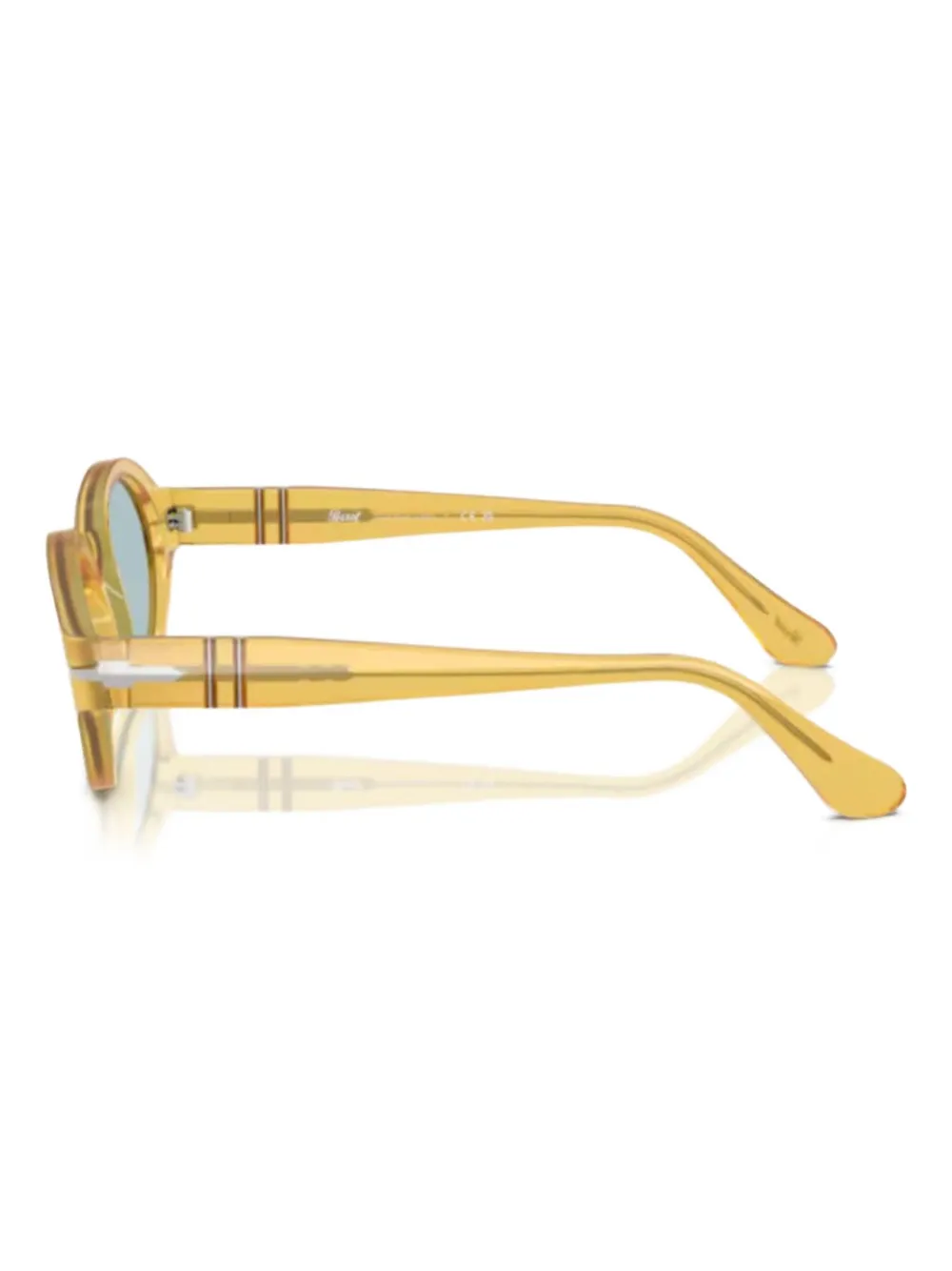 Persol Zonnebril met ovalen montuur Geel