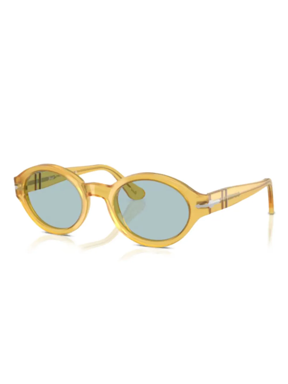 Persol Zonnebril met ovalen montuur Geel