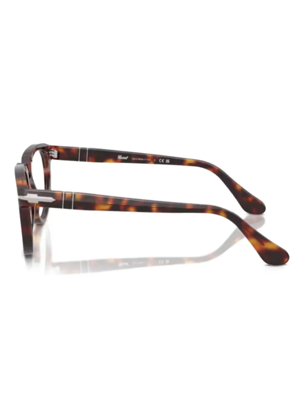 Persol Bril met rond montuur Bruin