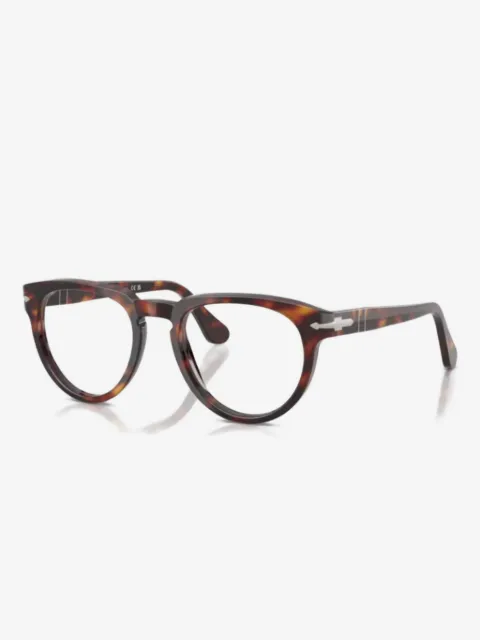 Persol PO3377V tortoiseshell-effect round-frame glasses