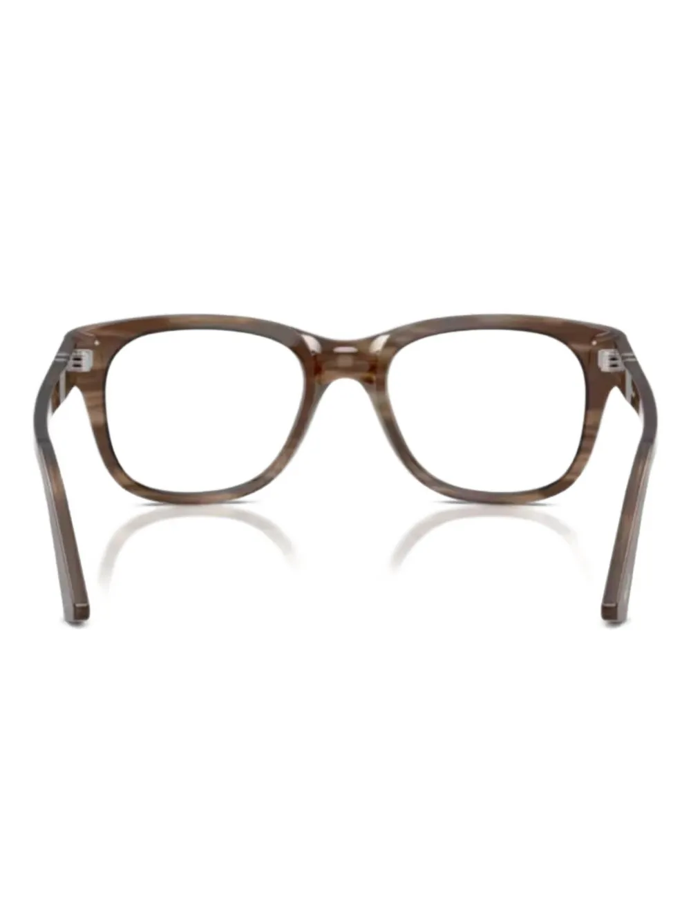 Persol Bril met vierkant montuur Bruin