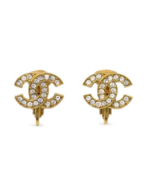 CHANEL Pre-Owned 1990-2000s CC clip-on earrings