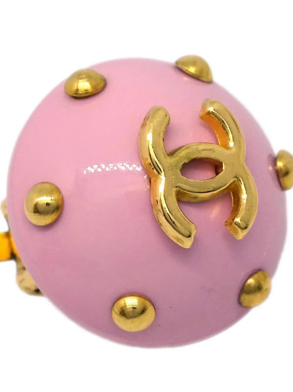 CHANEL Pre-Owned 1996 CC Button earrings | Image 2