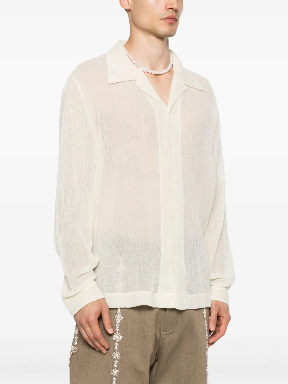 Séfr Sefr Ignacio Shirt In Neutrals