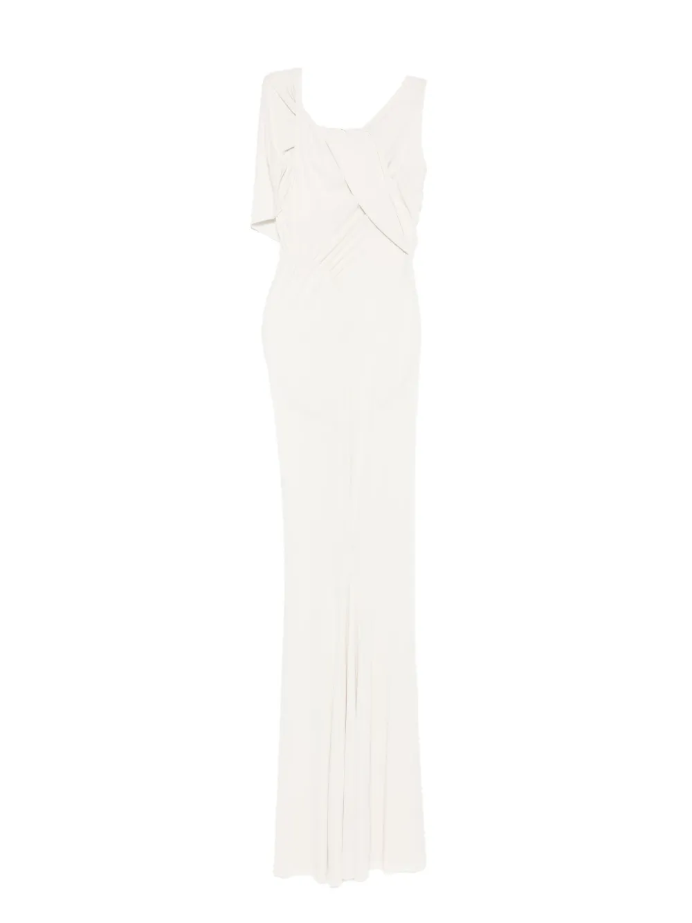Rick Owens Lilies draped one-shoulder maxi dress Beige