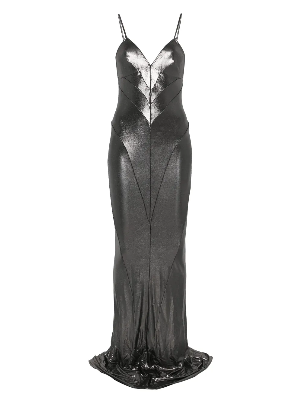 Rick Owens Lilies Maxi-jurk met lamé-effect Grijs
