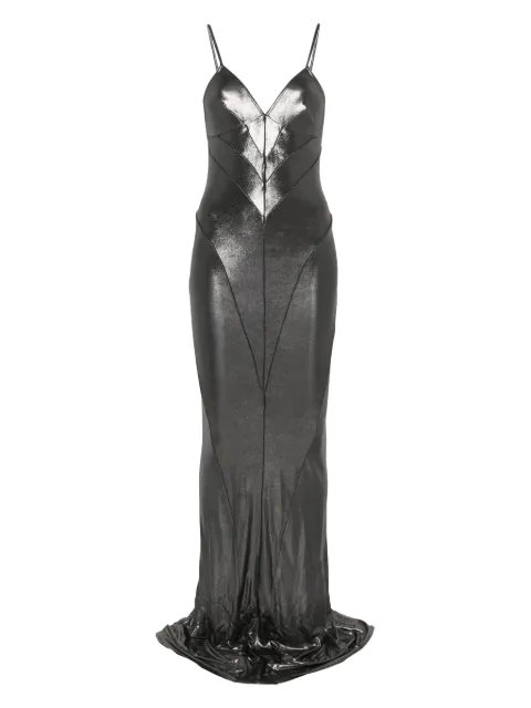 Rick Owens Lilies lamé-effect maxi dress