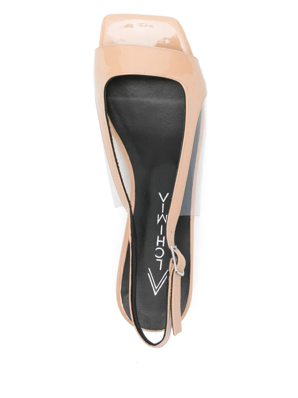 Alchimia Di Ballin 35mm patent sandals Neutrals