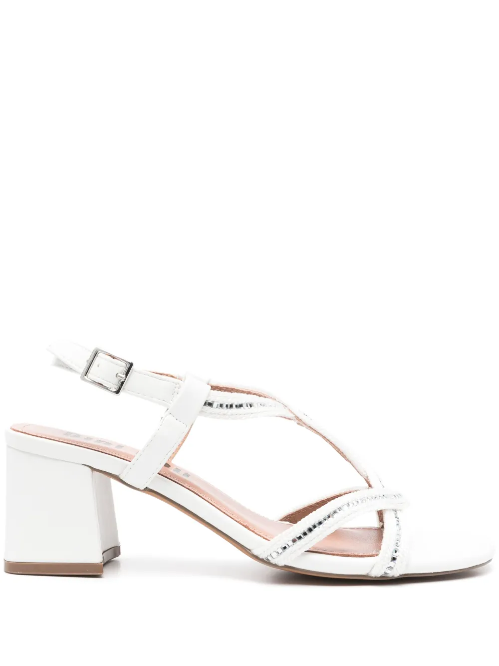 Bibi Lou 60mm rhinestone-embellished sandals White