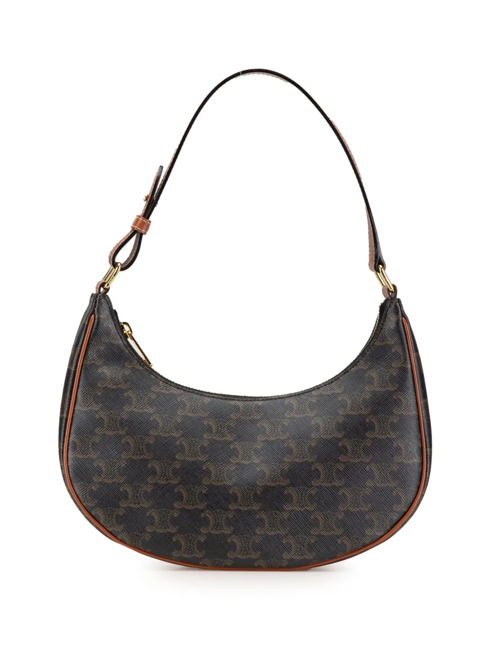 Céline Pre-Owned 2022 コーテッドキャンバス トリオンフ アヴァ ショルダーバッグ - ブラウン Céline Pre-Owned 2022 コーテッドキャンバス トリオンフ アヴァ ショルダーバッグ - ブラウン