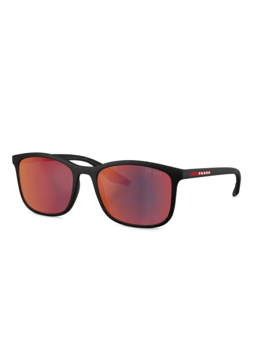 Prada Linea Rossa square-frame sunglasses Zwart