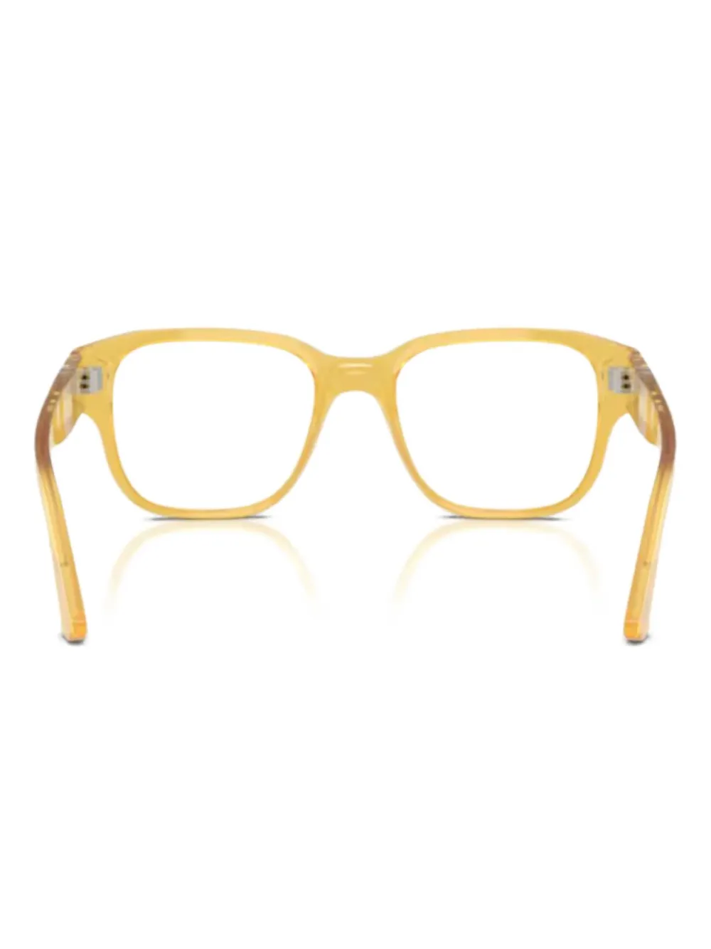 Persol Bril met vierkant montuur Geel