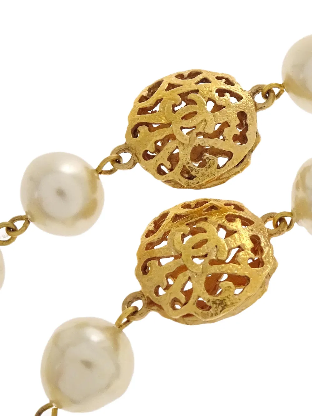 CHANEL Pre-Owned 1990-2000s faux-pearl necklace | Image 2