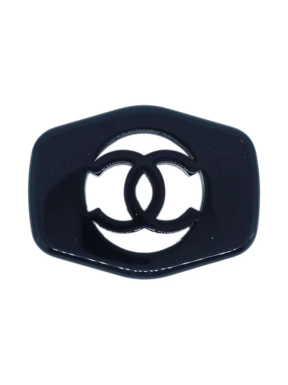 CHANEL Pre-Owned Spilla CC 1997 - Nero