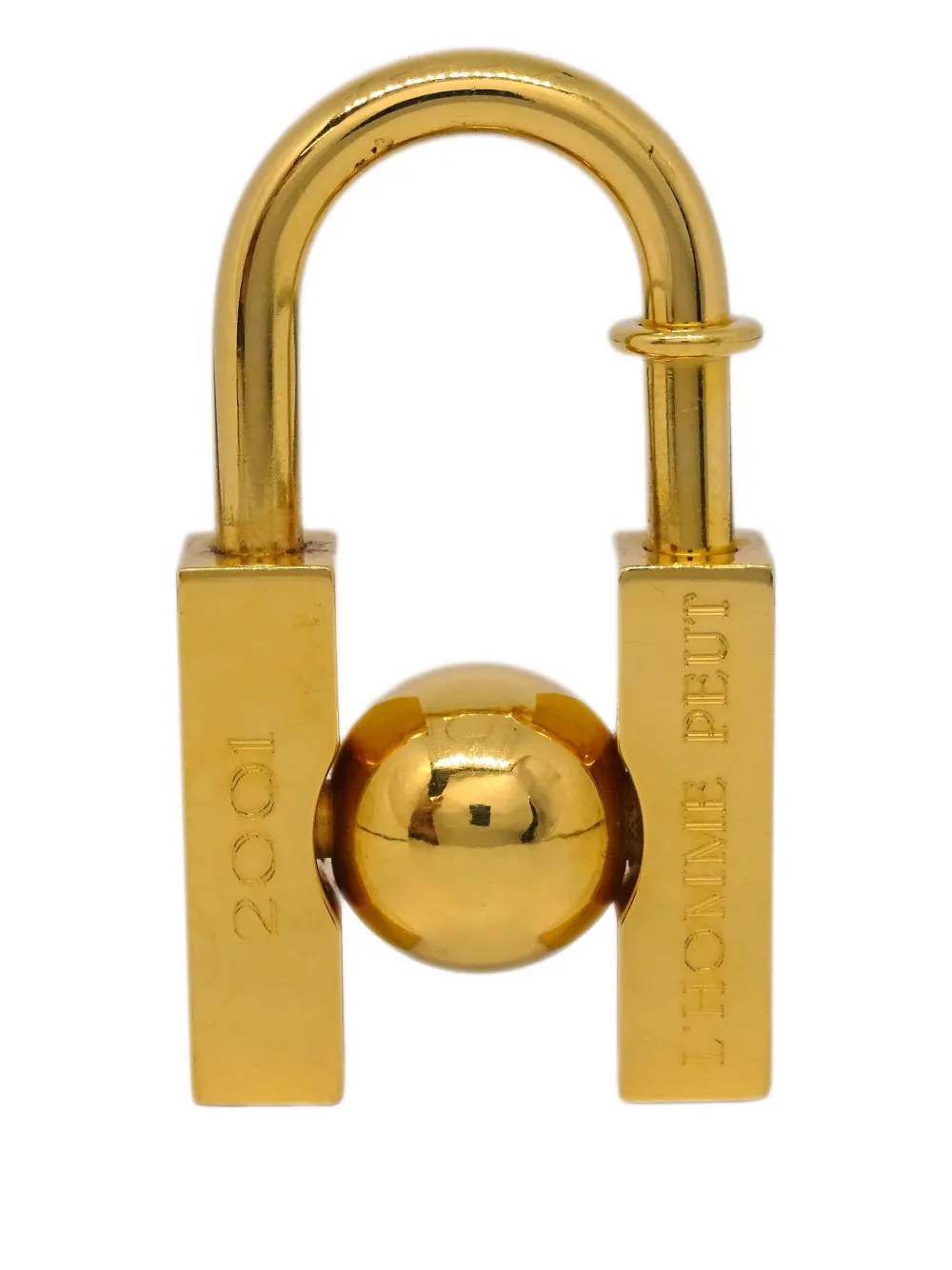 Hermès Pre-Owned 2001 アース カデナ パドロック - ゴールドトーン Hermès Pre-Owned 2001 アース カデナ パドロック - ゴールドトーン