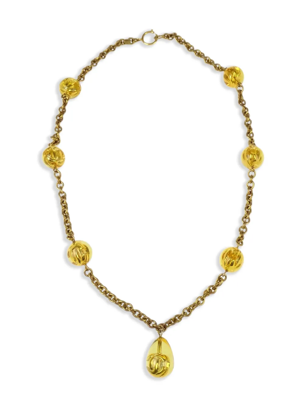 1990-2000's teardrop pendant necklace