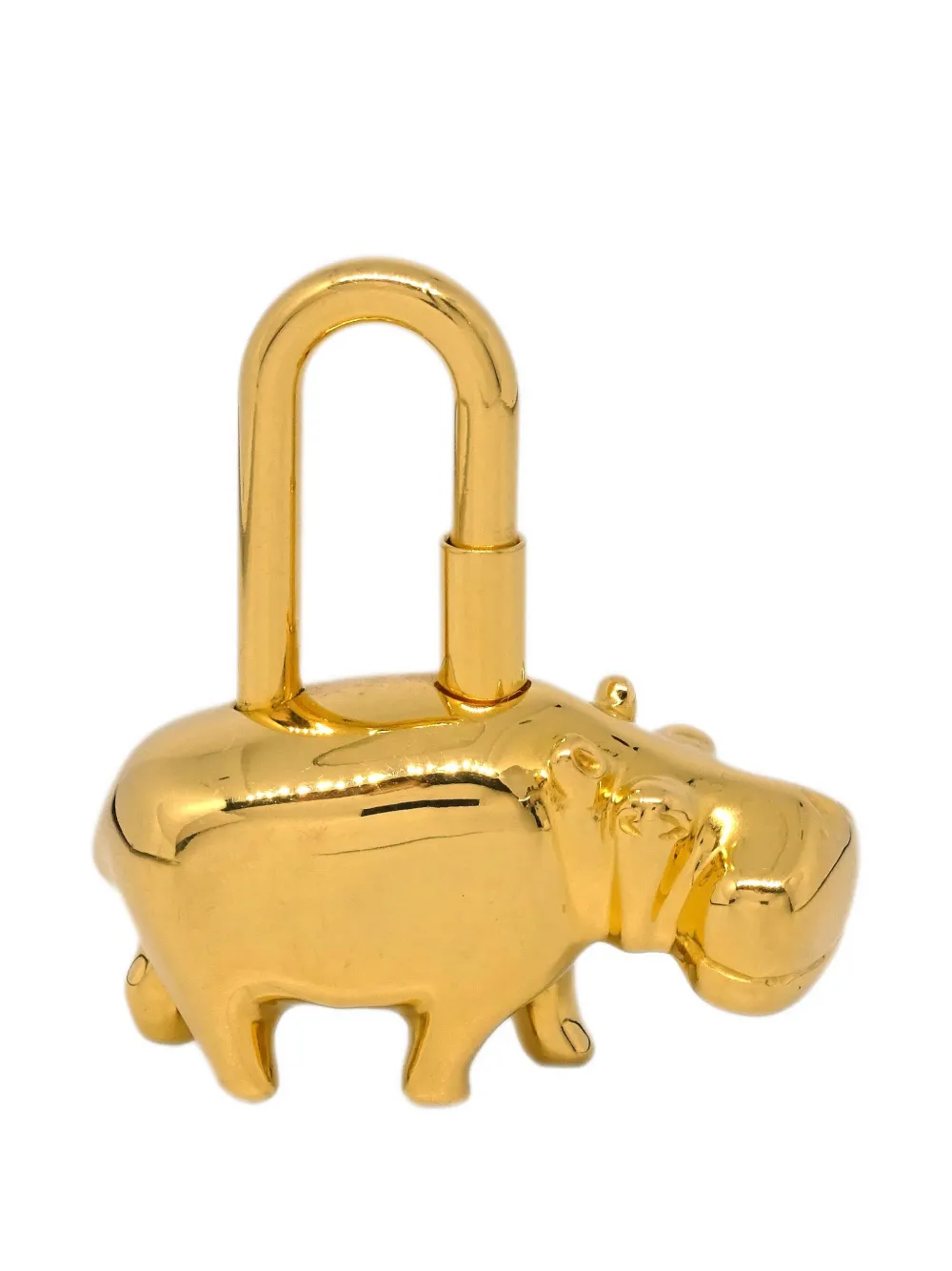 Hermès Pre-Owned 2005 Grand fleuve Hippopotamus lock charm | Pre-Owned | Image 2