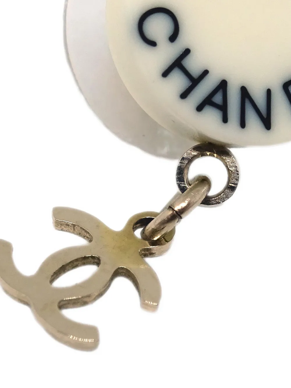 CHANEL Pre-Owned boucles d'oreilles pendantes Interlocking CC (2007) | Image 2