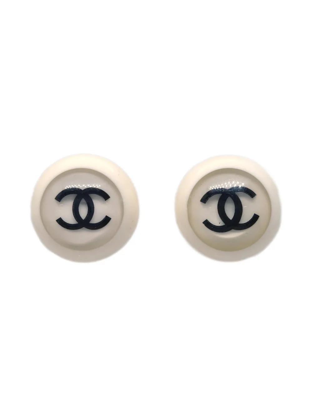 CHANEL Pre-Owned 2001 CC Button earrings | Gold | Image 1