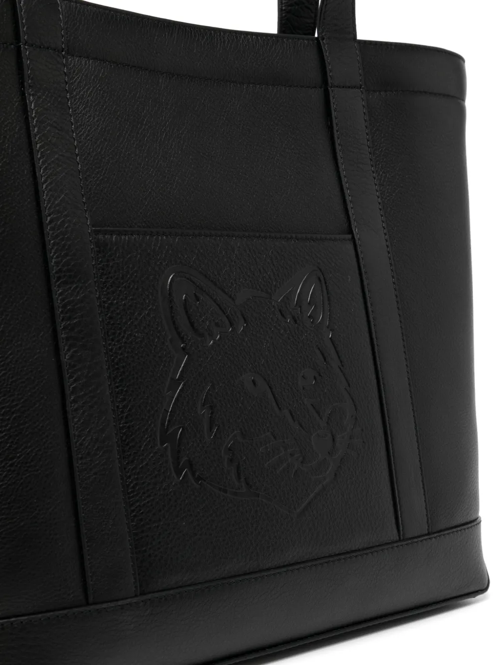 MAISON KITSUNÉ MEDIUM FOX HEAD TOTE BAG